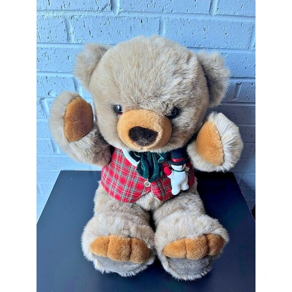 RARE JC Penny Holiday Collection Brown Bear Co Christmas Plush Papa Bear 29" - Picture 4 of 16